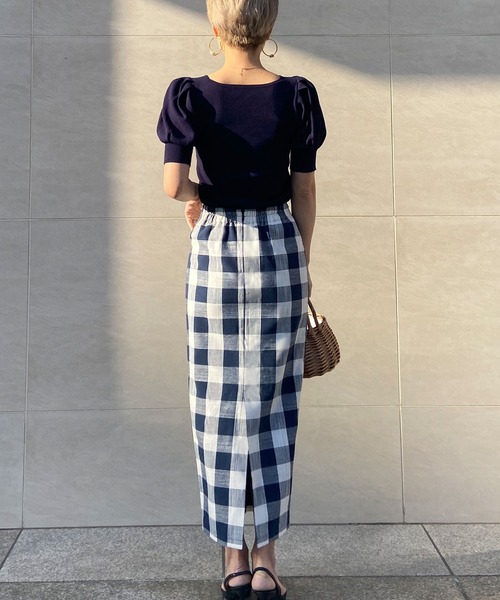 はな♡　JENNE ジェンヌ　日本製　シルク混ボートネックチェックニット 新商品の販売がスタートいたしました。 是非サイトをご覧くださいませ。
