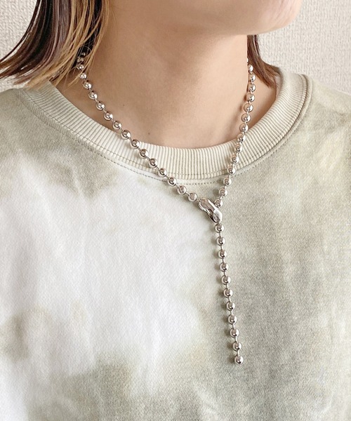 Marient(マリエント)の「Stainless Ball Chain Necklace(Short)(ネックレス・レディース・シルバー・FREE)」の7枚目の写真