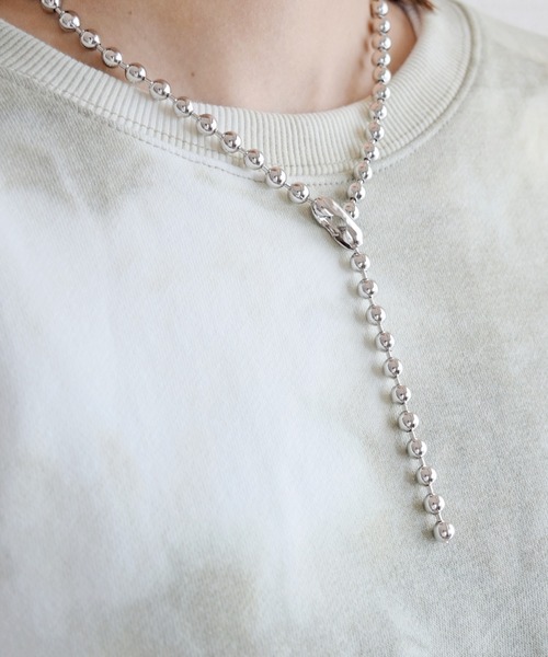 Marient(マリエント)の「Stainless Ball Chain Necklace(Short)(ネックレス・レディース・シルバー・FREE)」の8枚目の写真