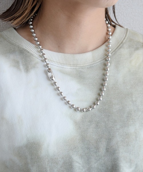 Marient(マリエント)の「Stainless Ball Chain Necklace(Short)(ネックレス・レディース・シルバー・FREE)」の2枚目の写真