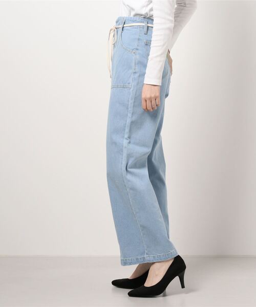 FREE'S MART（フリーズマート）の「【Sシリーズ対応】ベルト付きセンターシームワイドデニム（その他パンツ・レディース・パープル/ホワイト系その他/ブルー系その他3・MEDIUM/SMALL）」の5枚目の写真