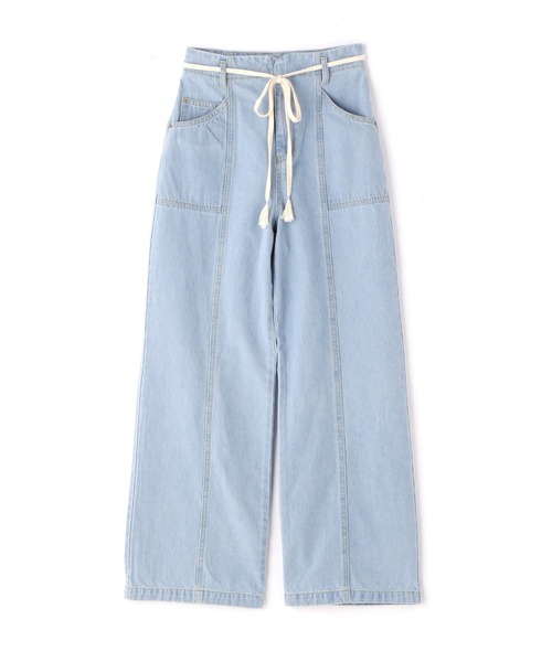 FREE'S MART（フリーズマート）の「【Sシリーズ対応】ベルト付きセンターシームワイドデニム（その他パンツ・レディース・パープル/ホワイト系その他/ブルー系その他3・MEDIUM/SMALL）」の17枚目の写真