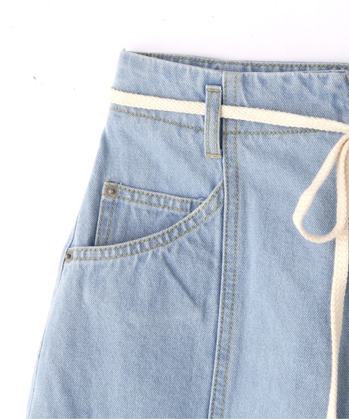 FREE'S MART（フリーズマート）の「【Sシリーズ対応】ベルト付きセンターシームワイドデニム（その他パンツ・レディース・パープル/ホワイト系その他/ブルー系その他3・MEDIUM/SMALL）」の21枚目の写真