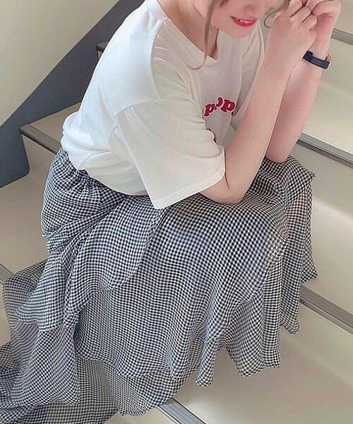 INGNI（イング）の「イレヘムティアード／スカート（スカート・レディース・ブラック/アイボリー/ミント/グレー/その他3/ブラウン・FREE）」の6枚目の写真