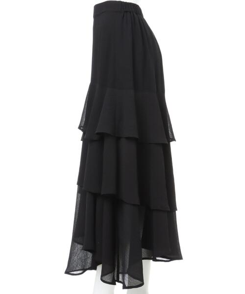 INGNI（イング）の「イレヘムティアード／スカート（スカート・レディース・ブラック/アイボリー/ミント/グレー/その他3/ブラウン・FREE）」の8枚目の写真