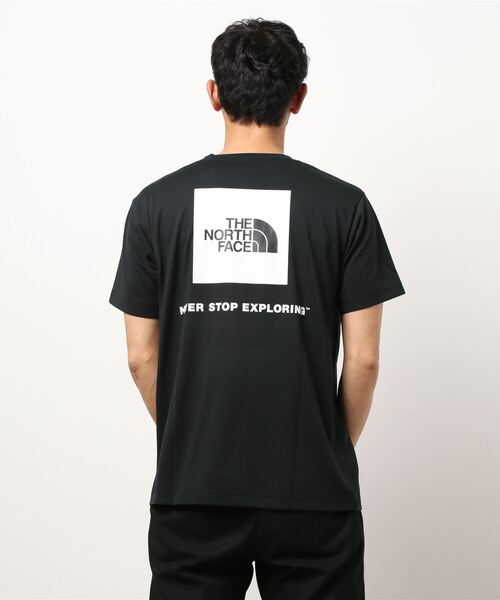 THE NORTH FACE（ザノースフェイス）の「BACKSQAR LOGO T（Tシャツ/カットソー・メンズ・ブラック/ホワイト/グレー・LARGE/MEDIUM/X-LARGE）」の7枚目の写真