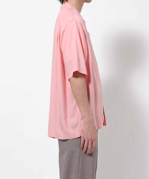 ADAM ET ROPE'(アダムエロペ)の「レーヨンドレープ ルーズシルエット オープンカラーシャツ/イージーケア/UNISEX(シャツ/ブラウス・メンズ・ブラック/ベージュ系その他/パープル系その他/ピンク系その他・M/L/XL)」の6枚目の写真