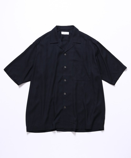 ADAM ET ROPE'(アダムエロペ)の「レーヨンドレープ ルーズシルエット オープンカラーシャツ/イージーケア/UNISEX(シャツ/ブラウス・メンズ・ブラック/ベージュ系その他/パープル系その他/ピンク系その他・M/L/XL)」の17枚目の写真