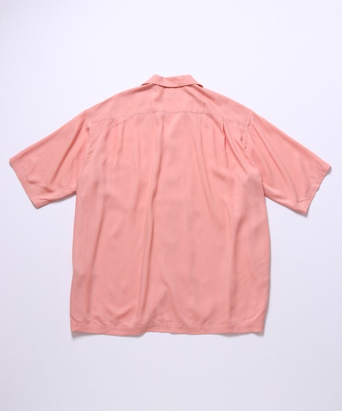 ADAM ET ROPE'(アダムエロペ)の「レーヨンドレープ ルーズシルエット オープンカラーシャツ/イージーケア/UNISEX(シャツ/ブラウス・メンズ・ブラック/ベージュ系その他/パープル系その他/ピンク系その他・M/L/XL)」の21枚目の写真