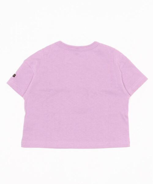 BIG FIELD（ビッグフィールド）の「カレッジプリントTシャツ（80～150cm）（Tシャツ/カットソー・キッズ・ネイビー/ラベンダー/ライトピンク/ブラック/ホワイト・150/80/120/140/110/130/100/95/90）」の6枚目の写真