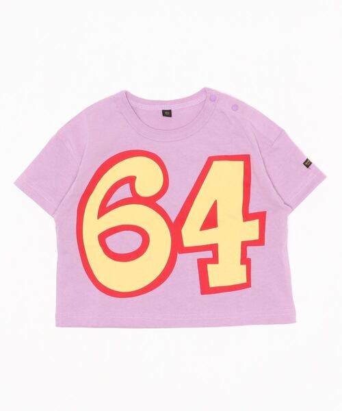 BIG FIELD（ビッグフィールド）の「カレッジプリントTシャツ（80～150cm）（Tシャツ/カットソー・キッズ・ネイビー/ラベンダー/ライトピンク/ブラック/ホワイト・150/80/120/140/110/130/100/95/90）」の9枚目の写真