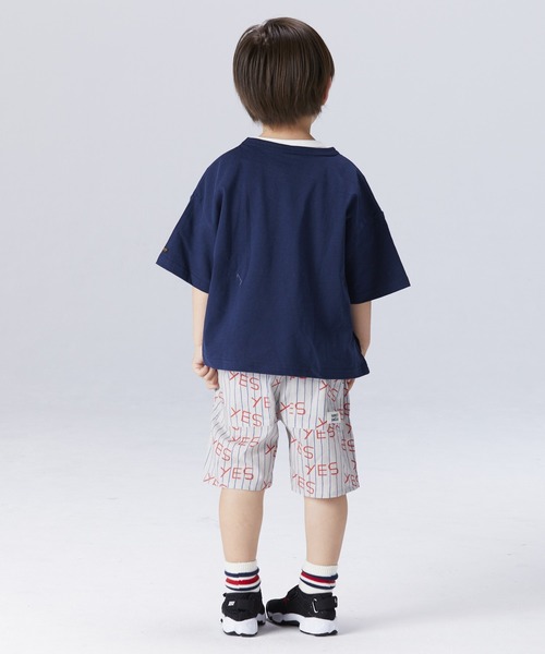 BIG FIELD（ビッグフィールド）の「カレッジプリントTシャツ（80～150cm）（Tシャツ/カットソー・キッズ・ネイビー/ラベンダー/ライトピンク/ブラック/ホワイト・150/80/120/140/110/130/100/95/90）」の10枚目の写真