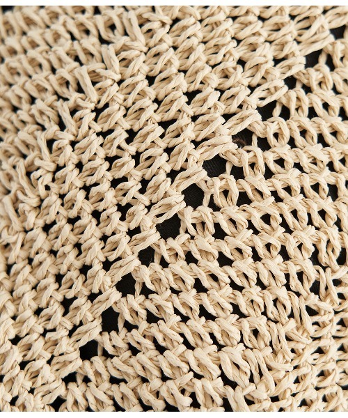 ROPE' PICNIC（ロペピクニック）の「ソフトハンドル透かし編ペーパーホーボーショルダーバッグ（ショルダーバッグ・レディース・グリーン系その他/ブラック・FREE）」の6枚目の写真