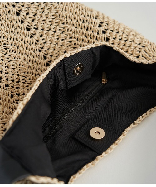 ROPE' PICNIC（ロペピクニック）の「ソフトハンドル透かし編ペーパーホーボーショルダーバッグ（ショルダーバッグ・レディース・グリーン系その他/ブラック・FREE）」の7枚目の写真