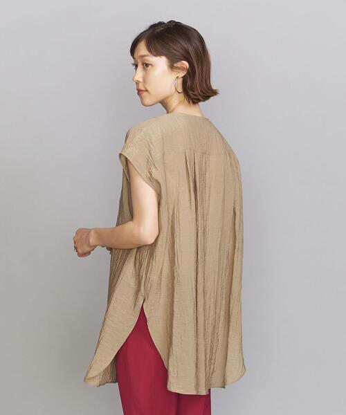 BEAUTY&YOUTH UNITED ARROWS(ビューティーアンドユースユナイテッドアローズ)の「BY レーヨンナイロン フレンチスリーブシャツ(シャツ/ブラウス・レディース・ホワイト/ベージュ/ピンク/その他3・FREE)」の11枚目の写真