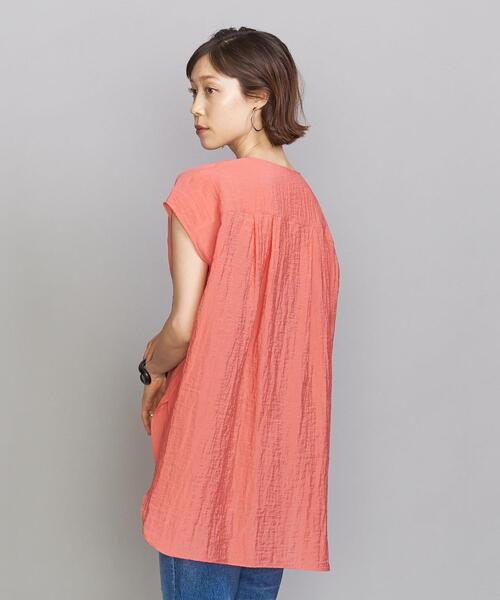 BEAUTY&YOUTH UNITED ARROWS(ビューティーアンドユースユナイテッドアローズ)の「BY レーヨンナイロン フレンチスリーブシャツ(シャツ/ブラウス・レディース・ホワイト/ベージュ/ピンク/その他3・FREE)」の12枚目の写真