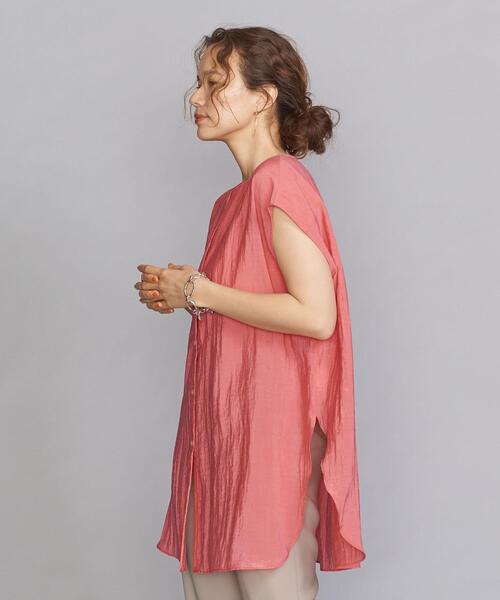 BEAUTY&YOUTH UNITED ARROWS(ビューティーアンドユースユナイテッドアローズ)の「BY レーヨンナイロン フレンチスリーブシャツ(シャツ/ブラウス・レディース・ホワイト/ベージュ/ピンク/その他3・FREE)」の14枚目の写真