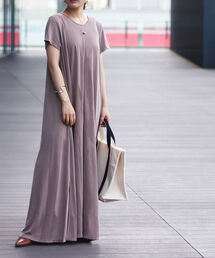 BEAMS LIGHTS | 【WEB限定】BEAMS LIGHTS / フレンチスリーブ フレアワンピース(ワンピース)