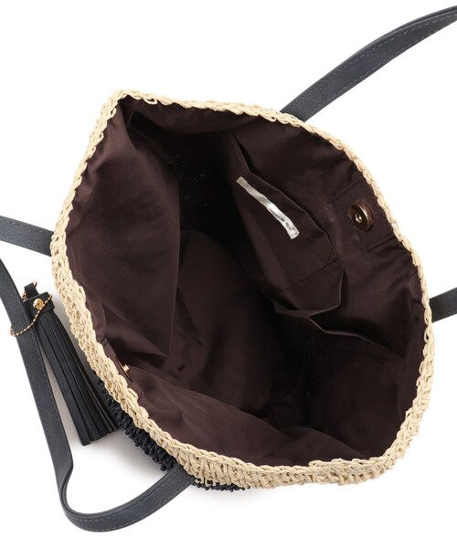 SHOO・LA・RUE（シューラルー）の「◆ペーパーざっくりツートーントート（トートバッグ・レディース・オレンジ系その他5/ダークグリーン系4/ネイビー系4・00）」の7枚目の写真