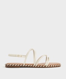 CHARLES & KEITH | ホイップステッチトリム ストラッピーサンダル / Whipstitch Trim Strappy Sandals(サンダル)