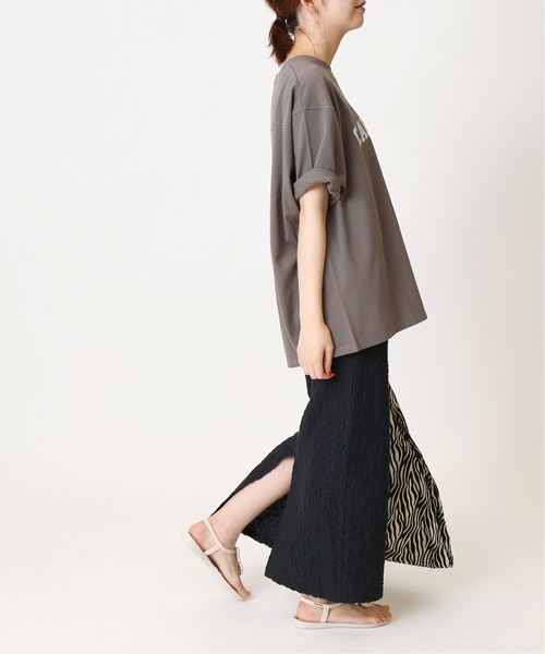 Simplicite(サンプリシテ)の「ナンバリングTEE◆(Tシャツ/カットソー・レディース・チャコールグレー/アイボリー/ベージュ・FREE)」の8枚目の写真