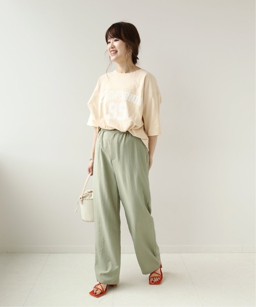 Simplicite(サンプリシテ)の「ナンバリングTEE◆(Tシャツ/カットソー・レディース・チャコールグレー/アイボリー/ベージュ・FREE)」の15枚目の写真