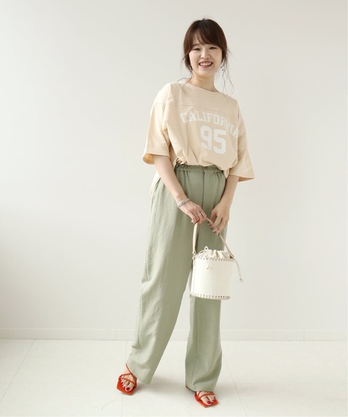 Simplicite(サンプリシテ)の「ナンバリングTEE◆(Tシャツ/カットソー・レディース・チャコールグレー/アイボリー/ベージュ・FREE)」の16枚目の写真