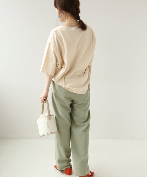 Simplicite(サンプリシテ)の「ナンバリングTEE◆(Tシャツ/カットソー・レディース・チャコールグレー/アイボリー/ベージュ・FREE)」の17枚目の写真