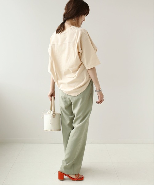 Simplicite(サンプリシテ)の「ナンバリングTEE◆(Tシャツ/カットソー・レディース・チャコールグレー/アイボリー/ベージュ・FREE)」の18枚目の写真