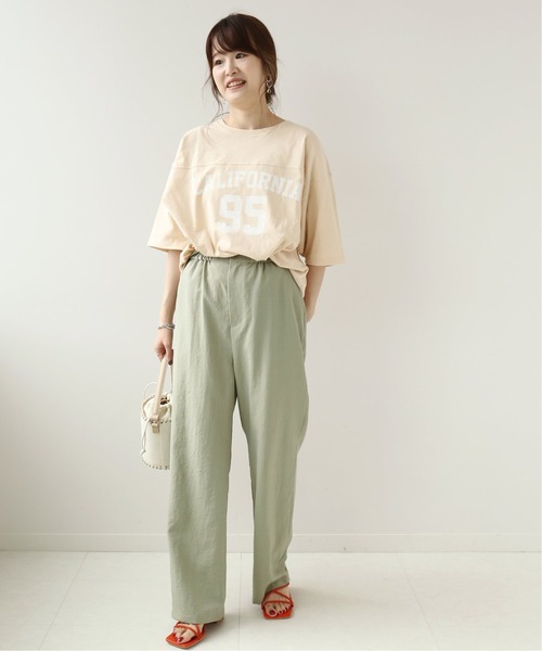 Simplicite(サンプリシテ)の「ナンバリングTEE◆(Tシャツ/カットソー・レディース・チャコールグレー/アイボリー/ベージュ・FREE)」の19枚目の写真