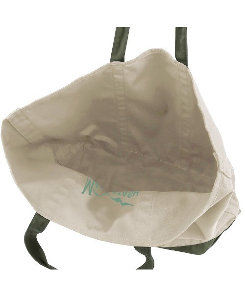 MANASTASH（マナスタッシュ）の「MANASTASH/マナスタッシュ　TOTE BAG　トートバッグ（トートバッグ・メンズ・オリーブ/ナチュラル・FREE）」の4枚目の写真