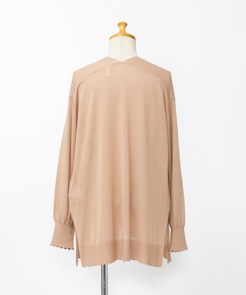 AS KNOW AS de base（アズノゥアズドゥバズ）の「ベーシックハオーリー（カーディガン/ボレロ・レディース・オフホワイト/ブラック/グリーン/ピンクベージュ・FREE）」の10枚目の写真