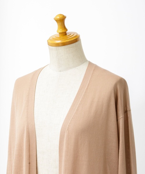 AS KNOW AS de base（アズノゥアズドゥバズ）の「ベーシックハオーリー（カーディガン/ボレロ・レディース・オフホワイト/ブラック/グリーン/ピンクベージュ・FREE）」の6枚目の写真