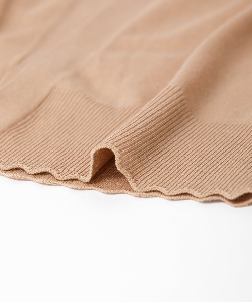 AS KNOW AS de base（アズノゥアズドゥバズ）の「ベーシックハオーリー（カーディガン/ボレロ・レディース・オフホワイト/ブラック/グリーン/ピンクベージュ・FREE）」の11枚目の写真