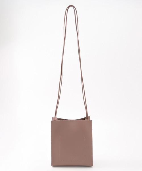 Honeys（ハニーズ）の「スクエアショルダーＢａｇ（ショルダーバッグ・レディース・ピンク系その他/ブルー/ホワイト/ブラック/グレイッシュベージュ/モカ/アイボリー/ピンク・FREE）」の21枚目の写真