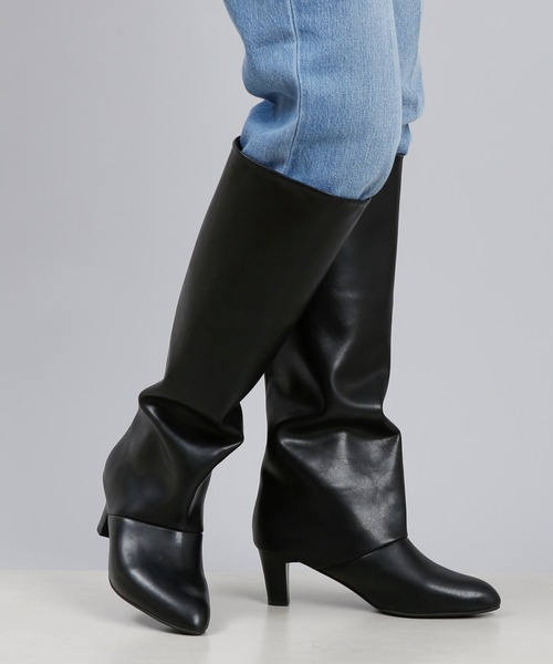 DouDou（ドゥドゥ）の「ロングブーツ（ブーツ・レディース・ブラック/ブラウン/ベージュ・M/L）」の11枚目の写真