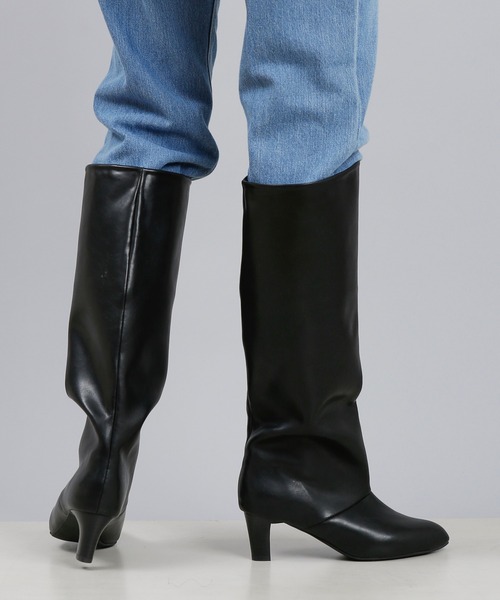 DouDou（ドゥドゥ）の「ロングブーツ（ブーツ・レディース・ブラック/ブラウン/ベージュ・M/L）」の20枚目の写真