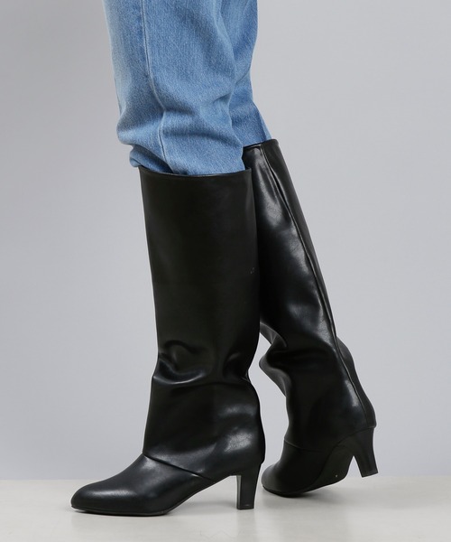 DouDou（ドゥドゥ）の「ロングブーツ（ブーツ・レディース・ブラック/ブラウン/ベージュ・M/L）」の16枚目の写真