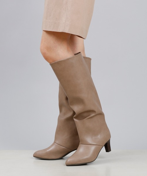 DouDou（ドゥドゥ）の「ロングブーツ（ブーツ・レディース・ブラック/ブラウン/ベージュ・M/L）」の12枚目の写真