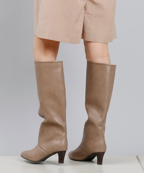 DouDou（ドゥドゥ）の「ロングブーツ（ブーツ・レディース・ブラック/ブラウン/ベージュ・M/L）」の19枚目の写真