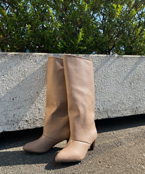 DouDou（ドゥドゥ）の「ロングブーツ（ブーツ・レディース・ブラック/ブラウン/ベージュ・M/L）」の8枚目の写真