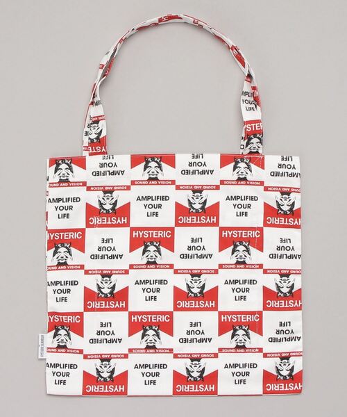 HYSTERIC GLAMOUR（ヒステリックグラマー）の「SEE NO EVIL トート（トートバッグ・メンズ・レッド/グリーン・FREE）」の5枚目の写真