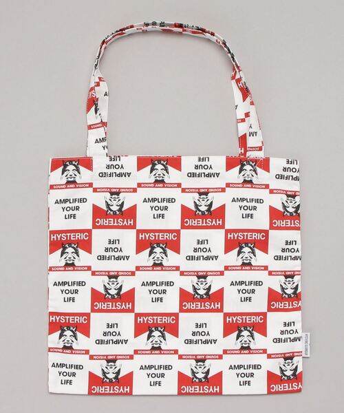 HYSTERIC GLAMOUR（ヒステリックグラマー）の「SEE NO EVIL トート（トートバッグ・メンズ・レッド/グリーン・FREE）」の4枚目の写真