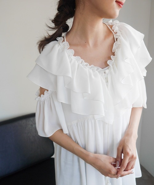 セール フリルbigｶラーシフォンブラウス シャツ ブラウス Ladymade レディメイド のファッション通販 Zozotown