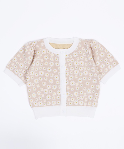 WC(ダブル シー)の「マーガレット半袖カーディガン(カーディガン/ボレロ・レディース・ブラック/ベージュ/サックスブルー・FREE)」の9枚目の写真