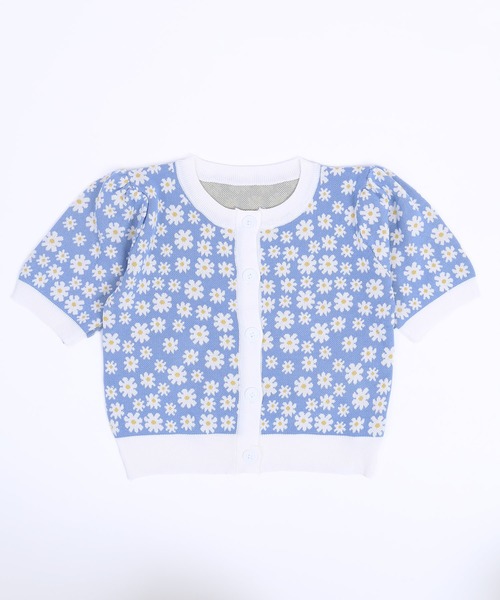 WC(ダブル シー)の「マーガレット半袖カーディガン(カーディガン/ボレロ・レディース・ブラック/ベージュ/サックスブルー・FREE)」の10枚目の写真