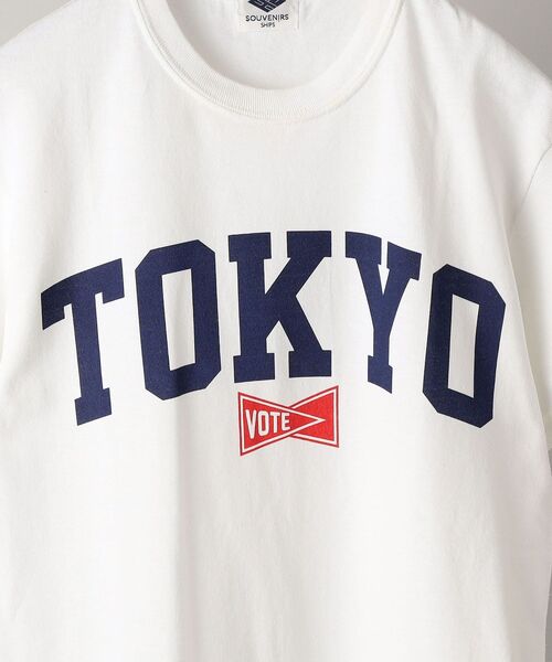 SHIPS(シップス)の「【SHIPS別注】VOTE MAKE NEW CLOTHES: TOKYO ロゴプリント Tシャツ(Tシャツ/カットソー・メンズ・ホワイト/ネイビー/ブラック・SMALL/MEDIUM/X-LARGE/LARGE)」の7枚目の写真