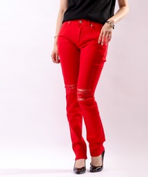 膝ダメージスキニーパンツ