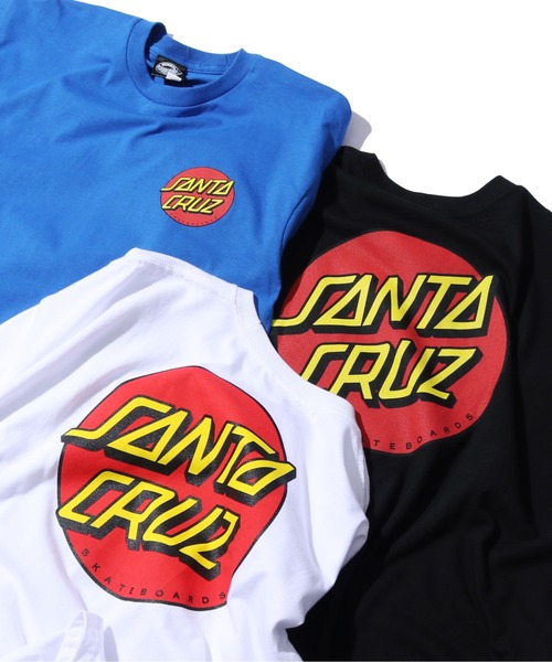 Santa Cruz サンタクルーズ Classic Dot Chest S S Regular T Shirts バックプリントロゴ Tシャツ