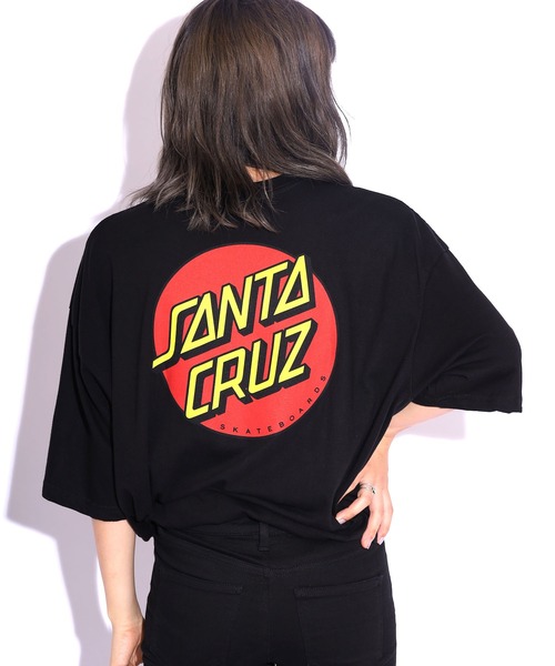 Santa Cruz サンタクルーズ Classic Dot Chest S S Regular T Shirts バックプリントロゴ Tシャツ